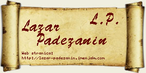 Lazar Padežanin vizit kartica
